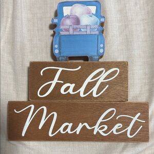 Ashland Blue Truck Fall Market Decor